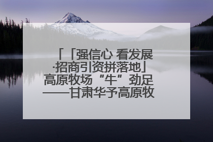 「强信心 看发展·招商引资拼落地」高原牧场“牛”劲足——甘肃华予高原牧场高标准奶牛肉牛养殖项目一线见闻