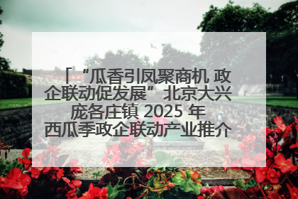 “瓜香引凤聚商机 政企联动促发展”北京大兴庞各庄镇 2025 年西瓜季政企联动产业推介活动圆满举行