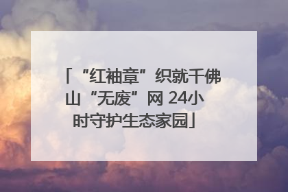 “红袖章”织就千佛山“无废”网 24小时守护生态家园