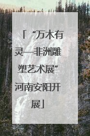 “万木有灵—非洲雕塑艺术展”河南安阳开展