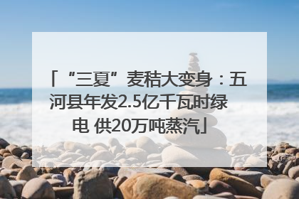 “三夏”麦秸大变身：五河县年发2.5亿千瓦时绿电 供20万吨蒸汽