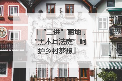 “三进”菌地，“黑木耳法庭”呵护乡村梦想