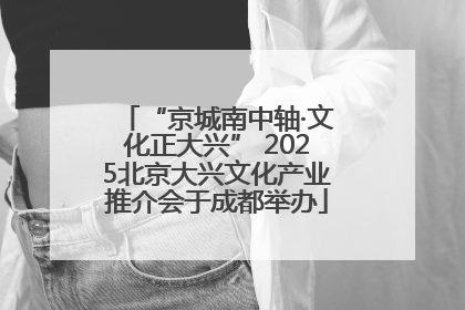 “京城南中轴·文化正大兴” 2025北京大兴文化产业推介会于成都举办