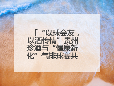 “以球会友，以酒传情”贵州珍酒与“健康新化”气排球赛共赴健康之约