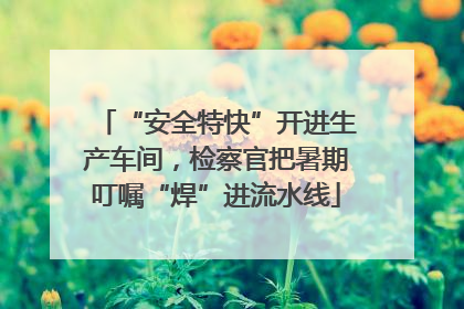 “安全特快”开进生产车间，检察官把暑期叮嘱“焊”进流水线