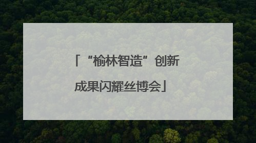 “榆林智造”创新成果闪耀丝博会