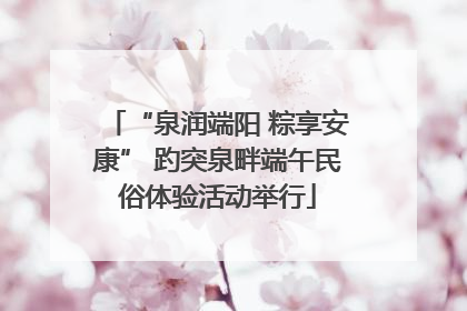 “泉润端阳 粽享安康” 趵突泉畔端午民俗体验活动举行