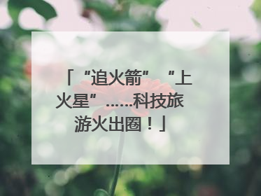 “追火箭”“上火星”……科技旅游火出圈！