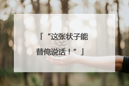 “这张状子能替俺说话！”