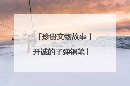 珍贵文物故事丨开诚的子弹钢笔