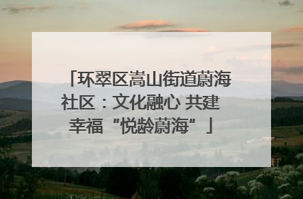 环翠区嵩山街道蔚海社区：文化融心 共建幸福“悦龄蔚海”