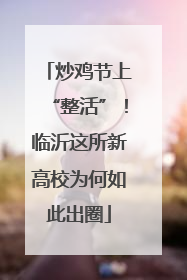 炒鸡节上“整活”！临沂这所新高校为何如此出圈