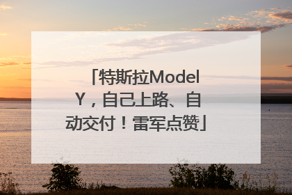 特斯拉Model Y，自己上路、自动交付！雷军点赞