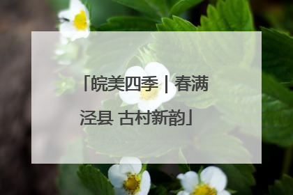 皖美四季｜春满泾县 古村新韵