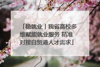 稳就业丨我省高校多维赋能就业服务 精准对接自贸港人才需求