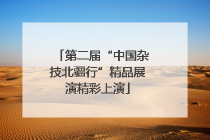 第二届“中国杂技北疆行”精品展演精彩上演