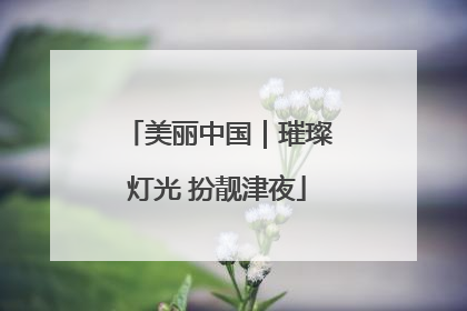 美丽中国｜璀璨灯光 扮靓津夜