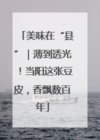美味在“县”｜薄到透光！当阳这张豆皮，香飘数百年