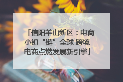 信阳羊山新区：电商小镇“链”全球 跨境电商点燃发展新引擎