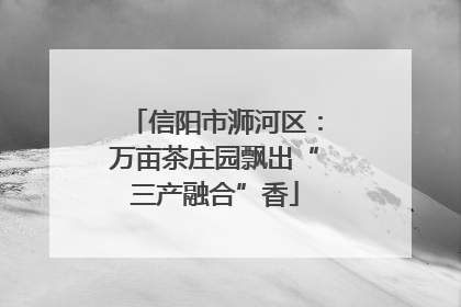 信阳市浉河区：万亩茶庄园飘出“三产融合”香