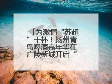 为激情“苏超”干杯！扬州青岛啤酒嘉年华在广陵新城开启“足球之夜”