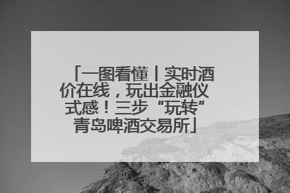 一图看懂丨实时酒价在线，玩出金融仪式感！三步“玩转”青岛啤酒交易所