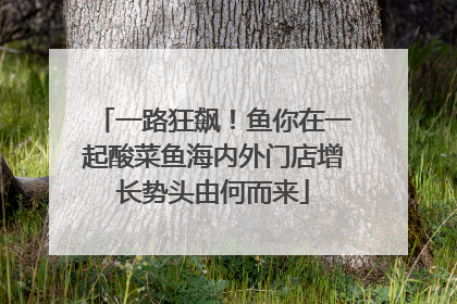 一路狂飙！鱼你在一起酸菜鱼海内外门店增长势头由何而来