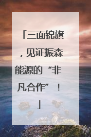 三面锦旗，见证振森能源的“非凡合作”！