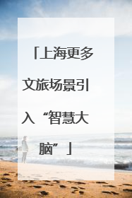 上海更多文旅场景引入“智慧大脑”