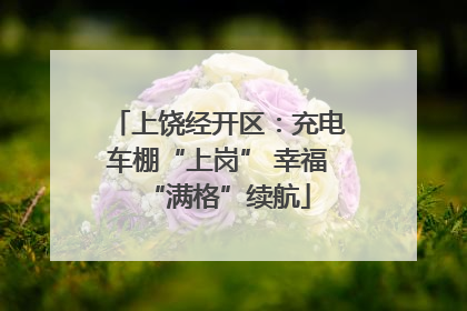 上饶经开区：充电车棚“上岗” 幸福“满格”续航