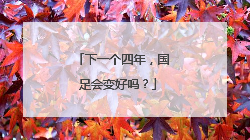 下一个四年，国足会变好吗？
