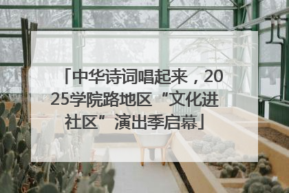 中华诗词唱起来，2025学院路地区“文化进社区”演出季启幕