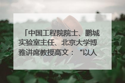 中国工程院院士、鹏城实验室主任、北京大学博雅讲席教授高文：“以人为本 智能向善” 推动文化与科技相生相促｜聚焦2025文化强国建设高峰论坛