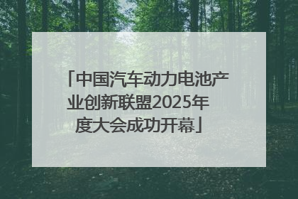 中国汽车动力电池产业创新联盟2025年度大会成功开幕