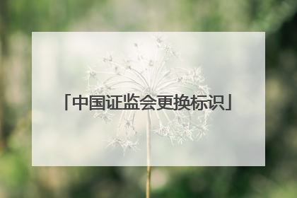 中国证监会更换标识