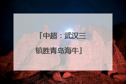 中超：武汉三镇胜青岛海牛