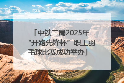 中铁二局2025年“开路先锋杯”职工羽毛球比赛成功举办