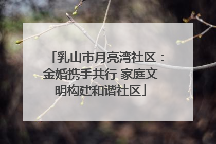 乳山市月亮湾社区：金婚携手共行 家庭文明构建和谐社区