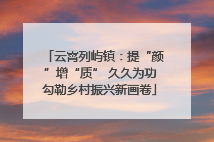 云霄列屿镇：提“颜”增“质” 久久为功勾勒乡村振兴新画卷