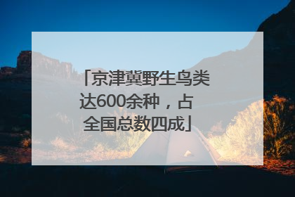 京津冀野生鸟类达600余种，占全国总数四成