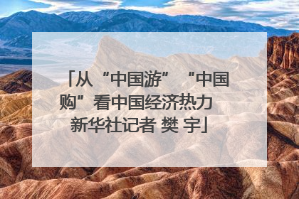 从“中国游”“中国购”看中国经济热力 新华社记者 樊 宇