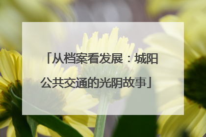 从档案看发展：城阳公共交通的光阴故事