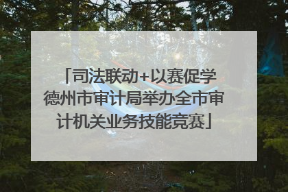 司法联动+以赛促学 德州市审计局举办全市审计机关业务技能竞赛