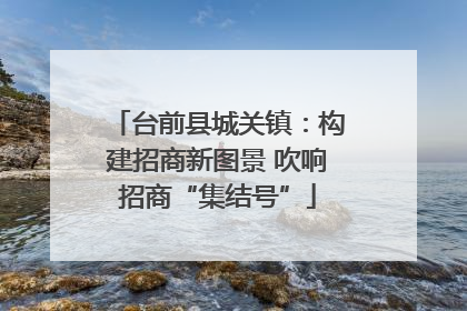 台前县城关镇：构建招商新图景 吹响招商“集结号”