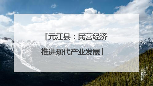 元江县：民营经济推进现代产业发展