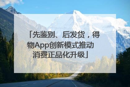先鉴别、后发货，得物App创新模式推动消费正品化升级