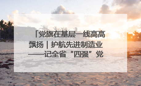 党旗在基层一线高高飘扬｜护航先进制造业——记全省“四强”党支部、省工业和信息化厅装备工业处党支部