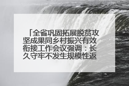 全省巩固拓展脱贫攻坚成果同乡村振兴有效衔接工作会议强调：长久守牢不发生规模性返贫致贫底线 王宁出席并讲话 王予波主持