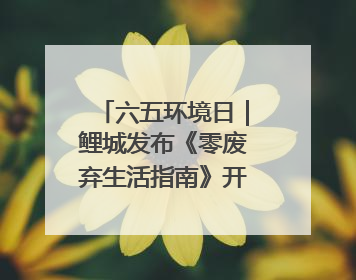 六五环境日｜鲤城发布《零废弃生活指南》开启露营新玩法