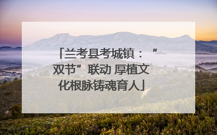 兰考县考城镇：“双节”联动 厚植文化根脉铸魂育人